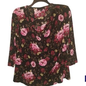 XL Briggs New York drape neck top